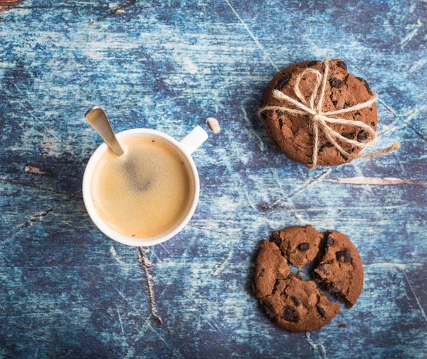 Coffee espresso with cookies — Stock Photo, Image