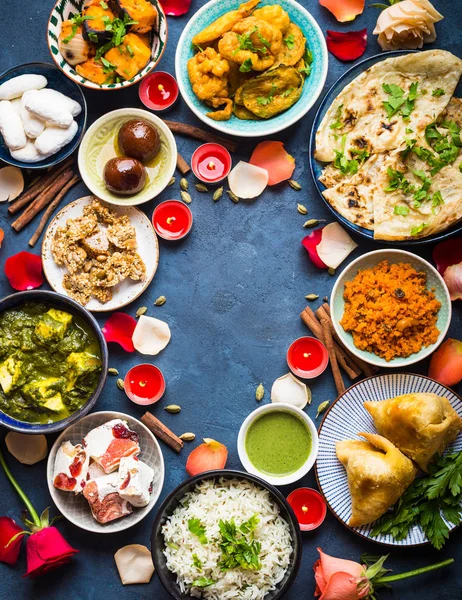 Comida para o festival indiano Diwali — Fotografia de Stock