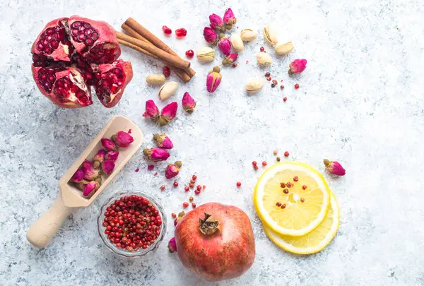 Arabisk ingredienser för Mellanöstern mat — Stockfoto