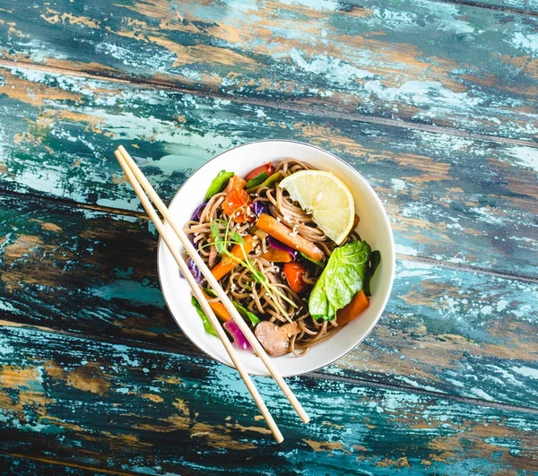 Fideos de estilo asiático — Foto de Stock