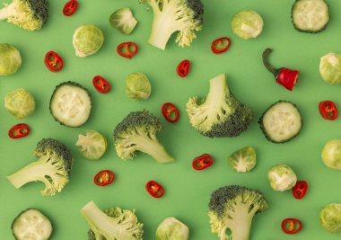 Renkli sebze konsepti