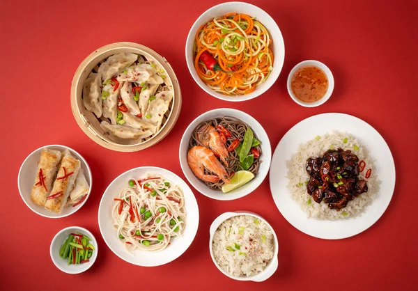 Асорті китайські страви — стокове фото