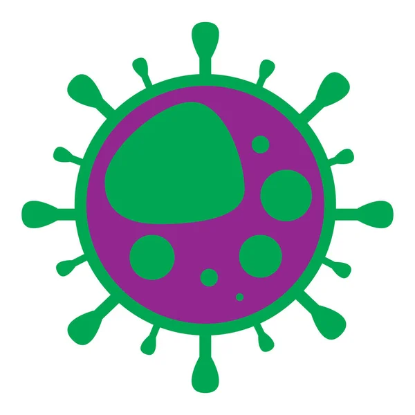 Ilustración Viral Icono Corona Virus Covid — Foto de Stock