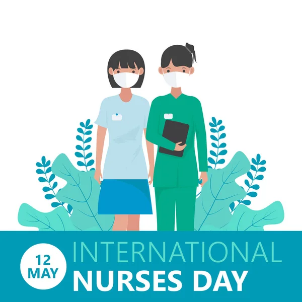 International nurses day. 12 may. illustration of International Nurse Day.