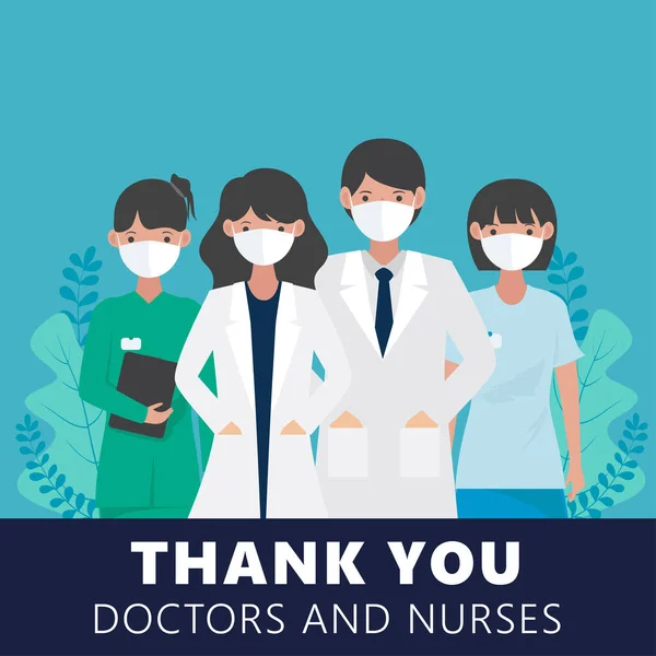 Teşekkürler doktorlar ve hemşireler. Hastanelerde çalışıp koronavirüs salgınıyla mücadele ettiğiniz için teşekkür ederim. covid-19