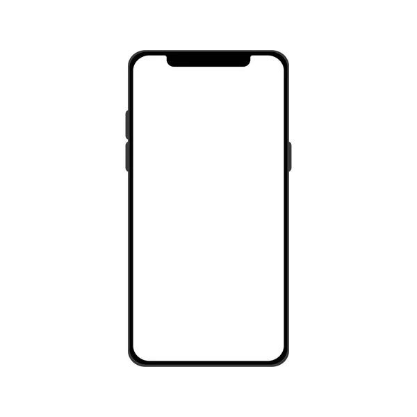 İzole akıllı telefon. Uygulama, oyun, promosyon ve web sayfası görünümü için akıllı telefon modeli. Telefonu boş ekran ile yapılandır