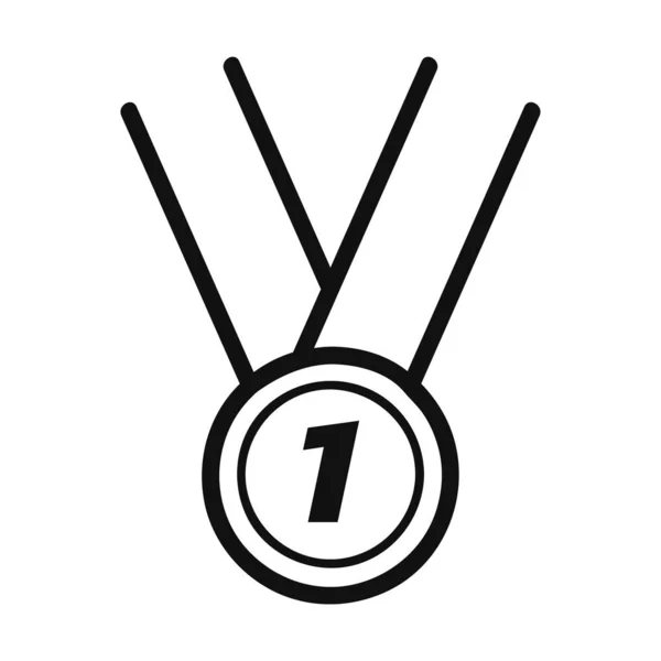 Medal First Place Line Icon — Stock Photo, Image