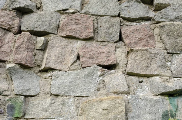 Pared Edificio Hecho Viejas Piedras Granito — Foto de Stock