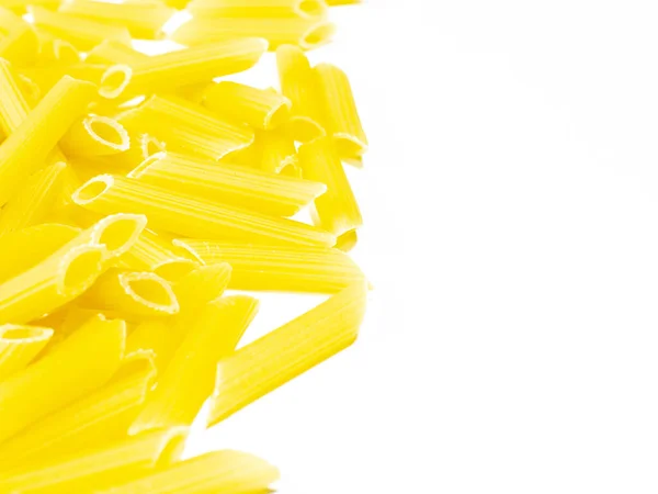 White Background Writing Any Text Framed Various Pasta — Stock Photo, Image