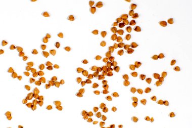 Karabuğday yığını, yazıtlar için bir yeri olan yakın plan büyür.