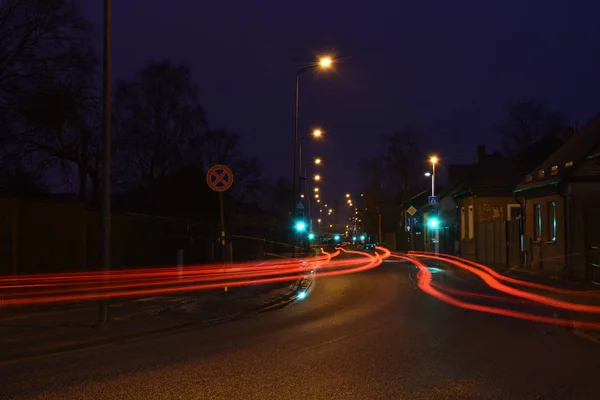 Urban long exposure traffic light trails