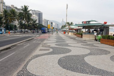 Ünlü plajı olan Copacabana bölgesi..