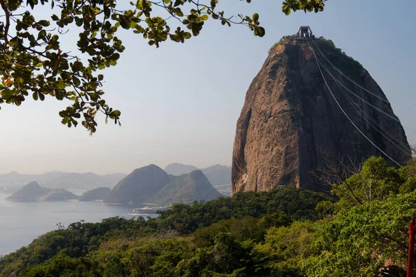 Канатная Дорога Гору Шугарлуф Обязательное Занятие Рио — стоковое фото