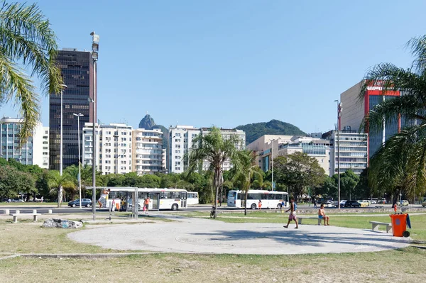 Botafogo Distrito Paseo Marítimo Parque Calle Principal — Foto de Stock