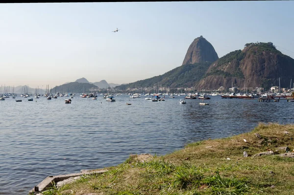 Bairro Botafogo Com Vista Para Famoso Marco — Fotografia de Stock