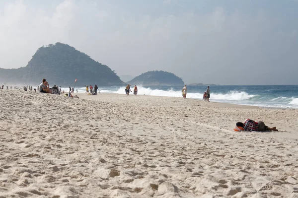 Paseo Marítimo Barrio Copacaba Con Famosa Playa — Foto de Stock