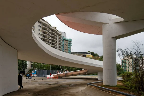 Edifício Museu Arte Contemproária Niterói Desenhado Por Oscar Niemeyer — Fotografia de Stock