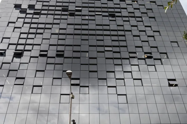 Fachada Vidro Edifício Escritórios Moderno — Fotografia de Stock