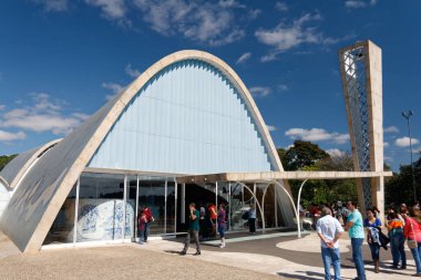 Saint Francis church by Oscar Niemeyer in Belo Horizonte, 2014
