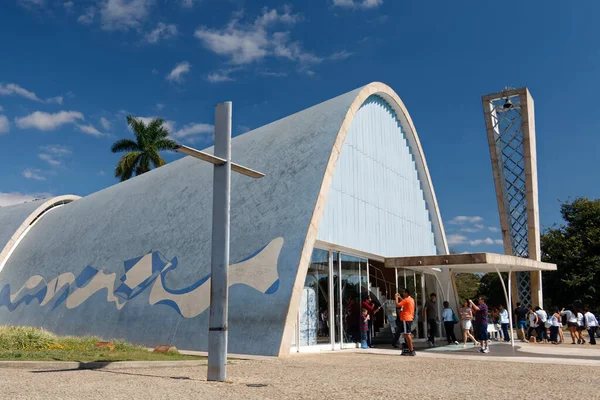 Εκκλησία Του Αγίου Φραγκίσκου Του Oscar Niemeyer Στο Belo Horizonte — Φωτογραφία Αρχείου