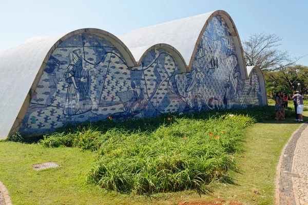 Igreja São Francisco Por Oscar Niemeyer Belo Horizonte 2014 — Fotografia de Stock