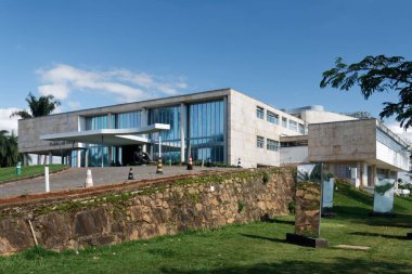Museum dsigned by Oscar Niemeyer - part of Pampulha complex in Belo Horizonte, 2014