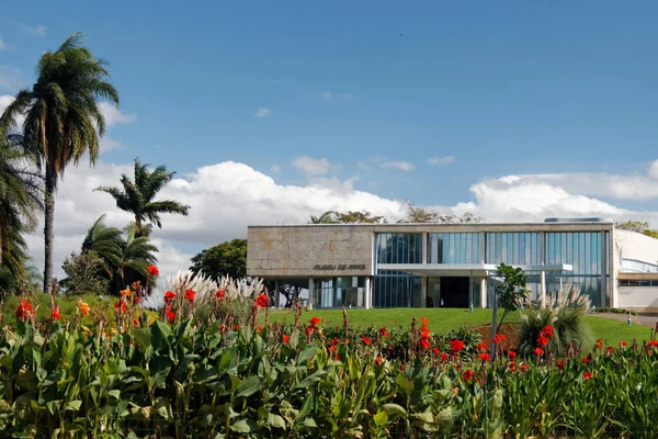 Muzeum Podpisane Przez Oscara Niemeyera Część Kompleksu Pampulha Belo Horizonte — Zdjęcie stockowe