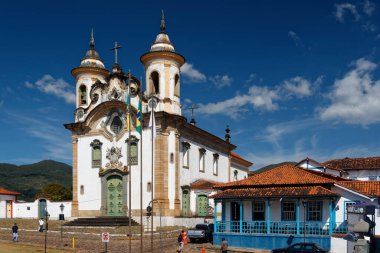 Ouro Preto, Minas Gerais, Brazil (2014). UNESCO World Heritage Site for Portuguese colonial baroque, which is in fact amazing! Santa Ifigenia Church at the top of the stairs