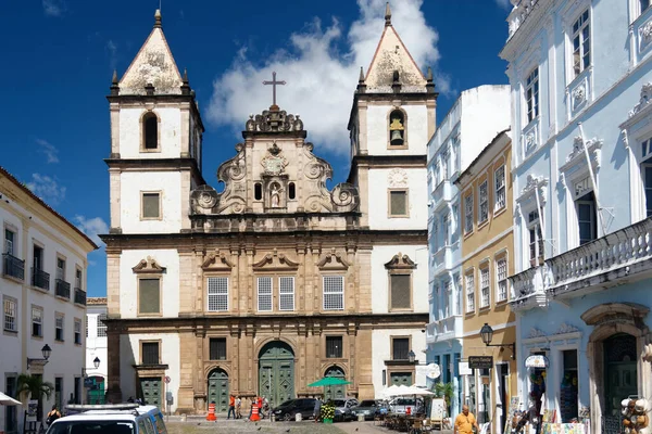 Salvador Bahia Brazilië 2014 Pelourinho Kerk Van San Francisco Klooster — Stockfoto