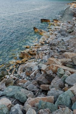 Korsika 'nın Rocky sahili Sisco yakınlarında (2011)