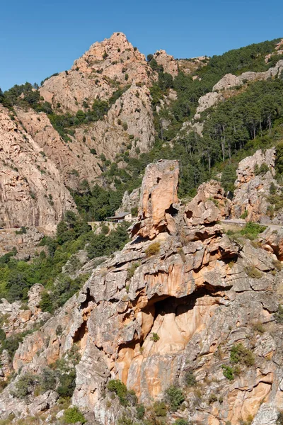 Calanques Piana Corsica 2011 Fantastiche Formazioni Rocciose Sulla Costa Occidentale — Foto Stock