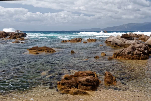 Une Petite Crique Dans Golfe Ajaccio Avec Rivage Rocheux 2011 — Photo