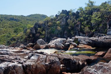 Chapada dos Veadeiros 2013. Brezilya 'nın Goias eyaletinde popüler bir ulusal park. Büyük doğa, şelaleler, nehirlerde yüzmek ve yürüyüş fırsatları., 