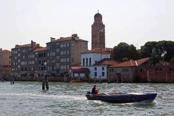 Set 2011 Segnavia Che Indica Percorso Sulla Laguna Veneziana Traffico — Foto Stock