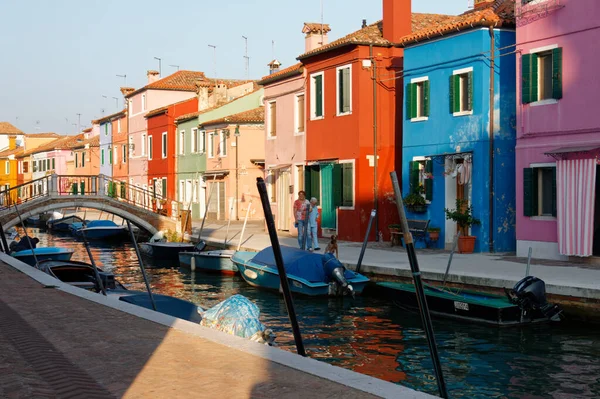 2011 Burano Island Lagoon Famous Its Multicolored Houses Lace — Stock Photo, Image