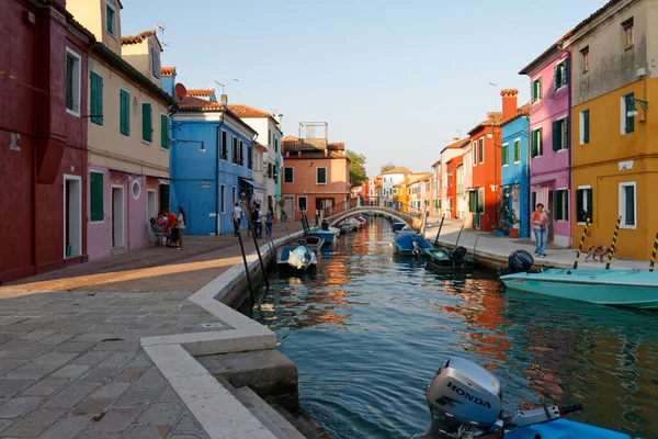 2011 Burano Isla Laguna Famosa Por Sus Casas Multicolores Encajes — Foto de Stock