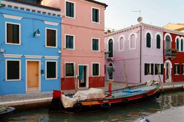 2011 Burano Isla Laguna Famosa Por Sus Casas Multicolores Encajes — Foto de Stock