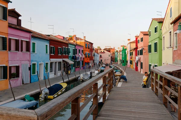 2011 Burano Isla Laguna Famosa Por Sus Casas Multicolores Encajes — Foto de Stock