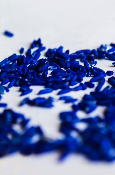 Крупный план голубого риса
