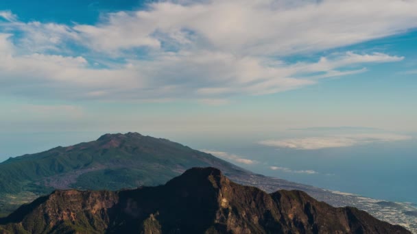 Time Lapse Cloud Roque Los Muchachos Palma — ストック動画