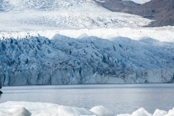 Vatnajkull Gletsjer Ijsland Zon Schaduw — Stockfoto