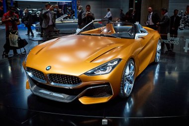 Frankfurt, Almanya - Eylül 12, 2017: 2017 Bmw Z4 67-th Frankfurt Uluslararası Motor Show(Iaa) Messe Frankfurt sunulan konsept
