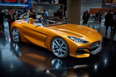 Frankfurt, Almanya - Eylül 12, 2017: 2017 Bmw Z4 67-th Frankfurt Uluslararası Motor Show(Iaa) Messe Frankfurt sunulan konsept