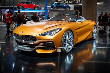 Frankfurt, Almanya - Eylül 12, 2017: 2017 Bmw Z4 67-th Frankfurt Uluslararası Motor Show(Iaa) Messe Frankfurt sunulan konsept