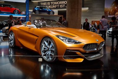 Frankfurt, Almanya - Eylül 12, 2017: 2017 Bmw Z4 67-th Frankfurt Uluslararası Motor Show(Iaa) Messe Frankfurt sunulan konsept