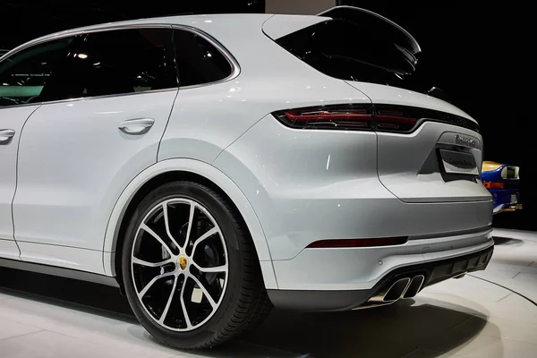 Frankfurt Alemanha Setembro 2017 2017 Porsche Cayenne Turbo Apresentou Frankfurt — Fotografia de Stock