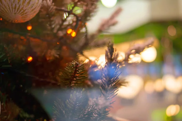 Kerst Bokeh achtergrond — Stockfoto