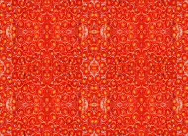 Kırmızı sulu tatlı çilekten kaleydoskopik arkaplan