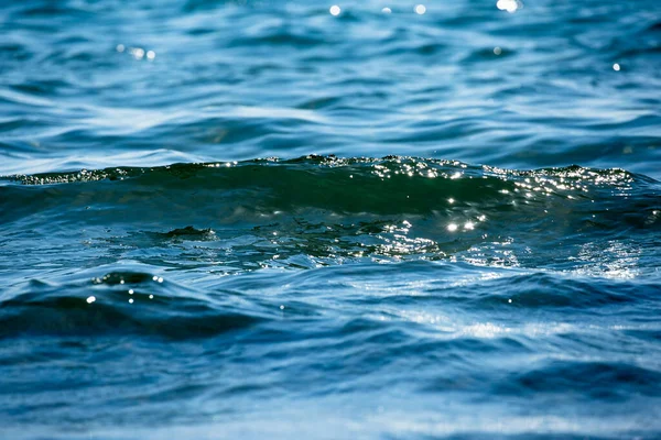 Glowing Blue Warm Sea Cyprus Nice Sun Reflections — Stock Photo, Image