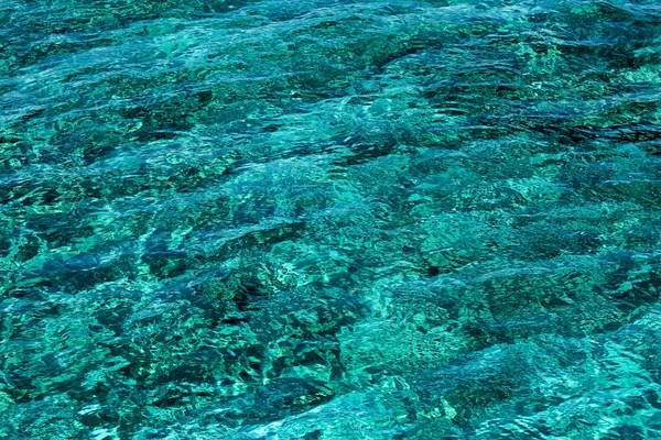 Glowing Blue Warm Sea Cyprus Nice Sun Reflections — Stock Photo, Image